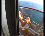 Секс с блондинкой немкой на морском круисе